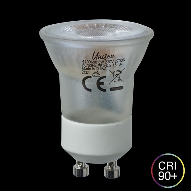 LED GU10 Mini 3W 196lm 2700K dimbar